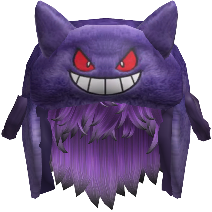 Purple Monster Ushanka w/ Hair