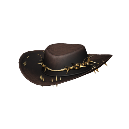 Brown Gold Thorn Cowboy Hat