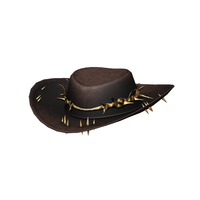 Brown Gold Thorn Cowboy Hat