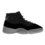 Jey 11  Black-White - Right Shoe Accessory