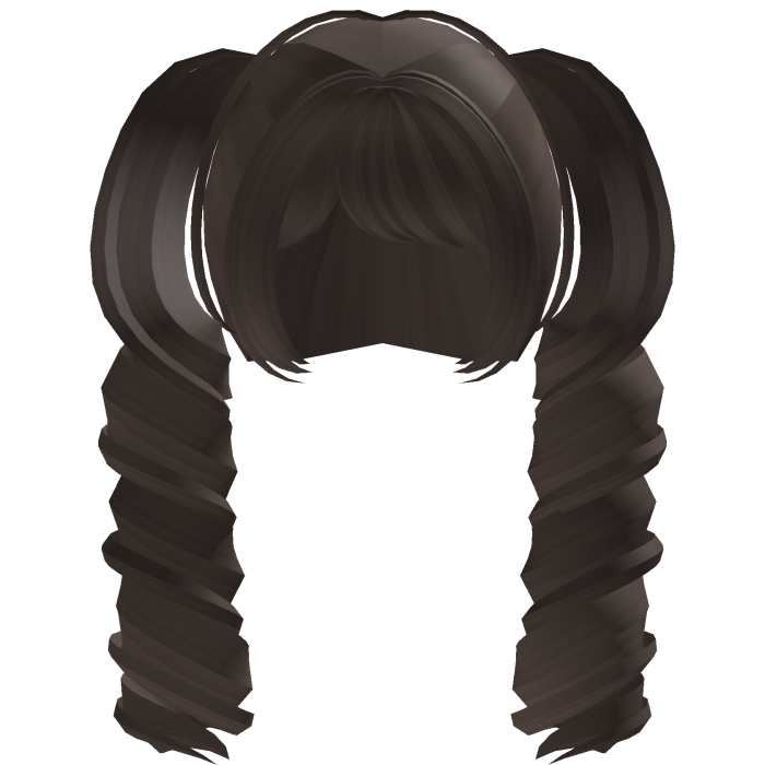 ꒰♡꒱: Cute Tweencore Curly Long Dark Brown Pigtails