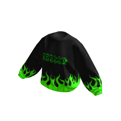 DRESSX Oversized Grunge Flames Knitted Sweater