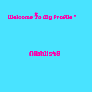 Welcome To My Profile