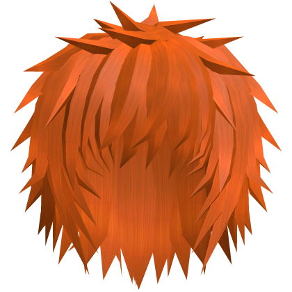 Orange Spiky Emo Vkei Anime Boy Hair
