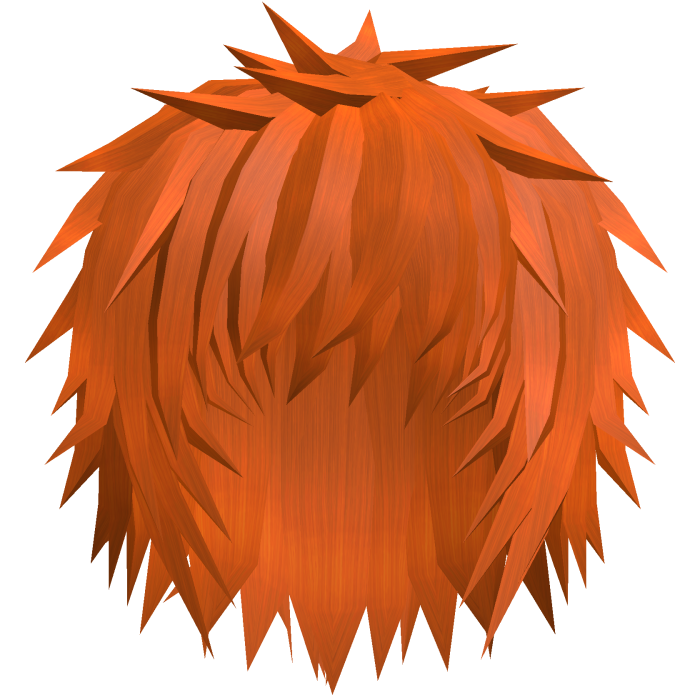 Orange Spiky Emo Vkei Anime Boy Hair
