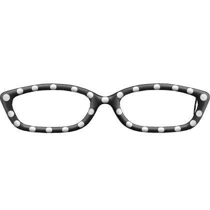 Star Polka Dot Glasses In Black Roblox item