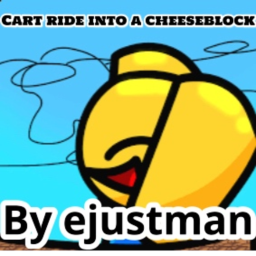 Cart ride into a cheeseblock