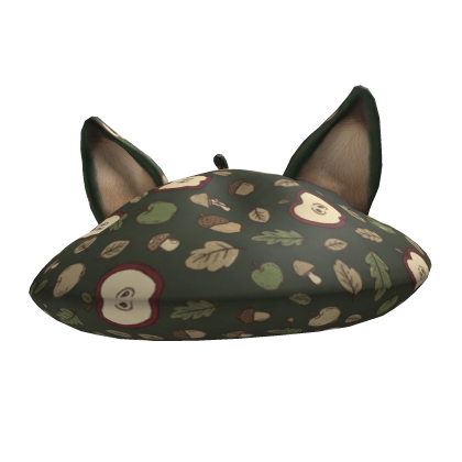 Mori Kei Fuzzy Fox Ears Berret Roblox item