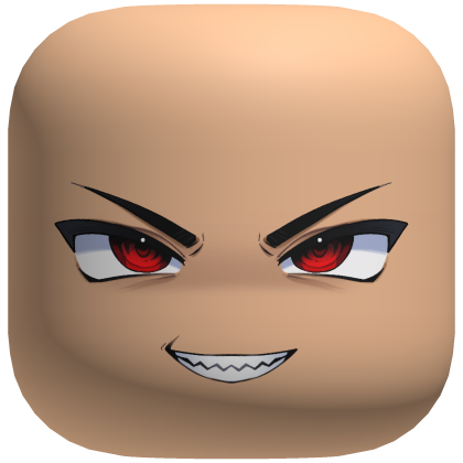 Sinister Anime Boy Face (Red)