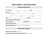 Job application studio