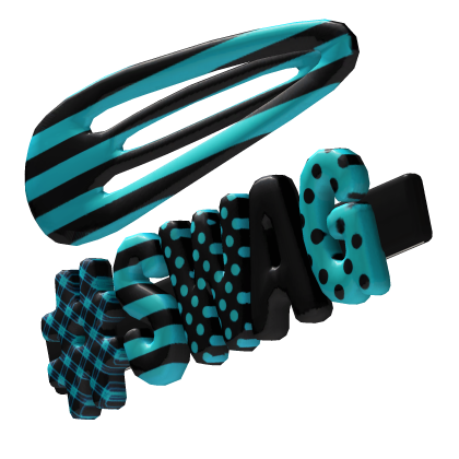 Blue " SWAG " hairclip  Roblox item