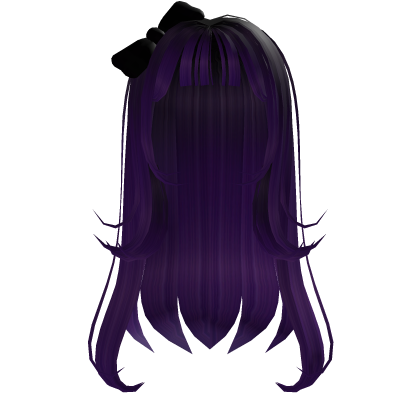 Mystical Moonlight Long-Flowy Hair W Bow Roblox item