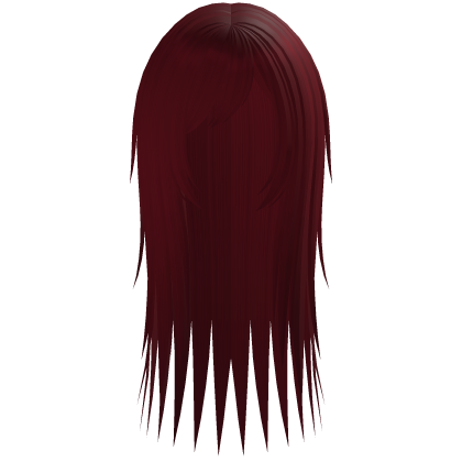 ♰ scene vkei razor cut gothic hair red Roblox item