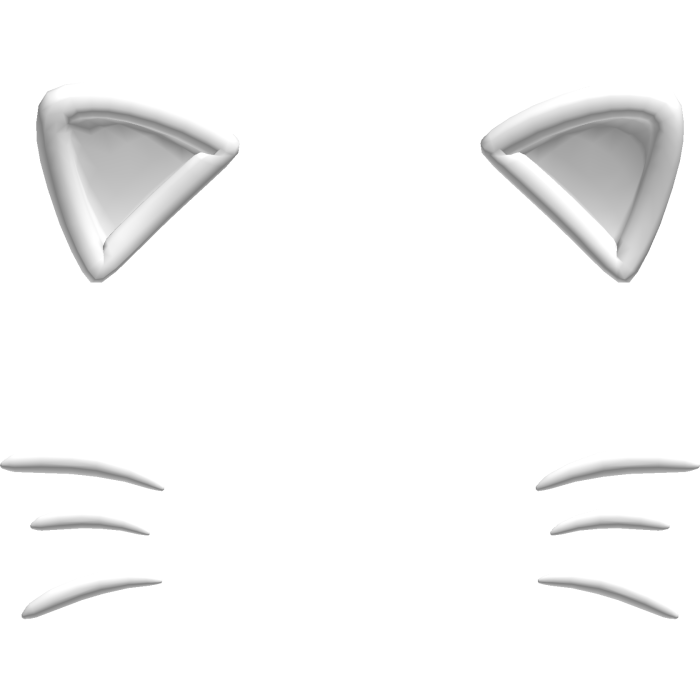 Cute Cat Ears in White