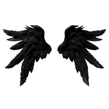Big Black Angel Wings