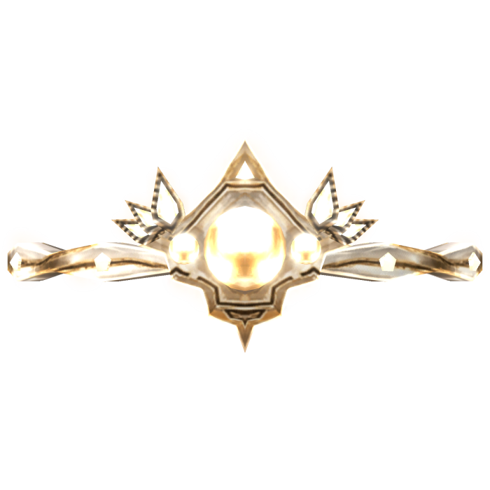 [EMISSIVE] Enchanted White Gold Glowing Crown