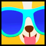 Rainbow Titanic Party Crown Corgi Pet Simulator 99 trading value