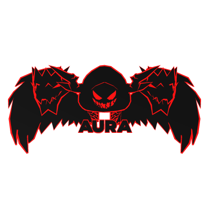Cartoony Red Hood Aura Dragon Wings Combo