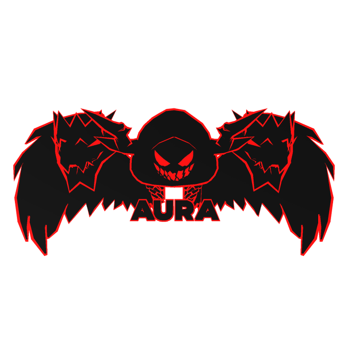 Cartoony Red Hood Aura Dragon Wings Combo