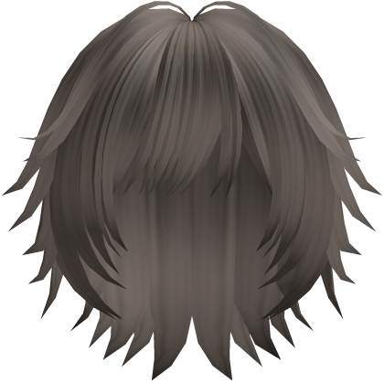 spiky messy emo boy hair in ash brown
