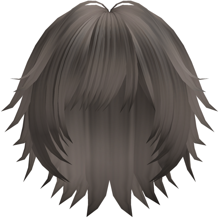 spiky messy emo boy hair in ash brown