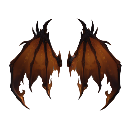 Sinister Halloween Flame Wings