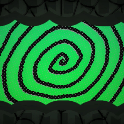 Black & Green Halloween Spiral