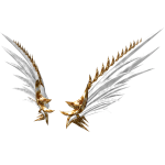 White and Gold Ethereal Wings