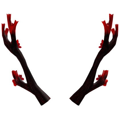 Red/Black Sakura Antlers Recolor (Addon) Roblox item
