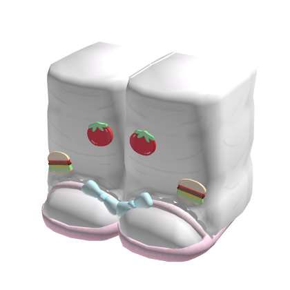 Cute Kawaii Pink Fast Food Worker Shoes