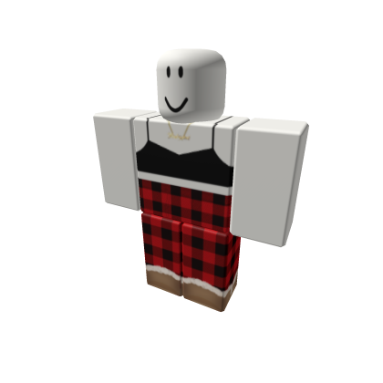 Christmas Pjs Classic Plaid Red & Black y2kpjs top thumbnail