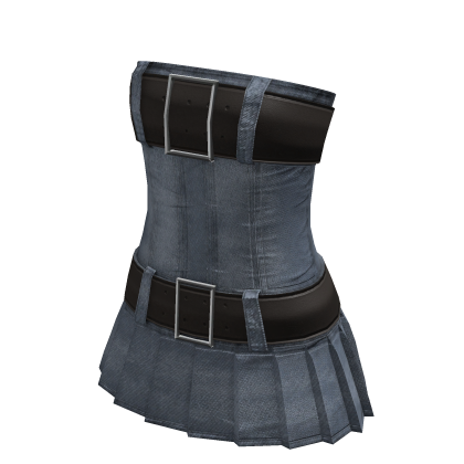 Y2K ☆ iconic belts denim dress