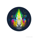 Neon party cats