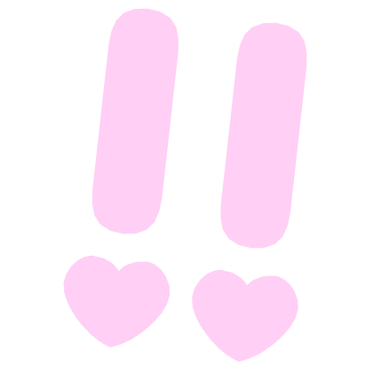 ♡ Cute Glowing Surprised Anime Sticker Pink Roblox item