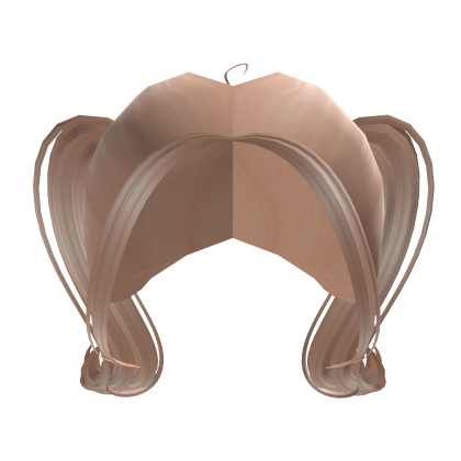 Cute Blonde Silky Long Pigtails Hair Roblox item