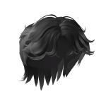 Fluffy Messy Hair (Black) 2.0