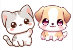 Kawaii puppy and kitty group!!!!