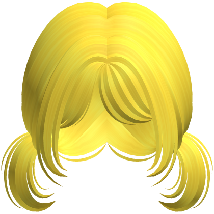 Short Cute Kawaii Pigtails (Yellow) Roblox item