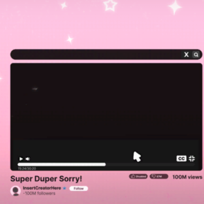 Apology Video Cute Pink Mode