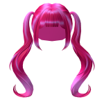 Pink Long Anime Kawaii Pigtails