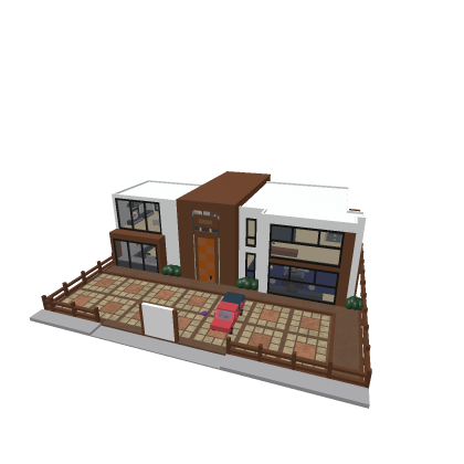 Roblox House with owner door and Car spawner.