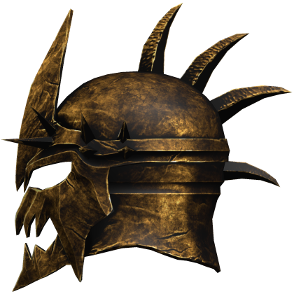 Gold Medieval Knight helmet