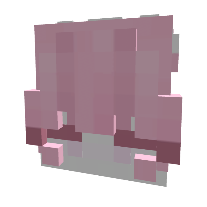 Pink Kawaii Egirl Minecraft Head