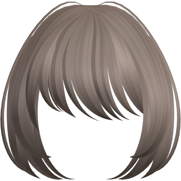 kawaii honey brown moe bangs anime