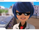 Blue hair girl