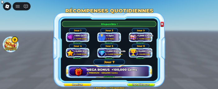 Daily Reward System – 7 Days | Premium preview 3