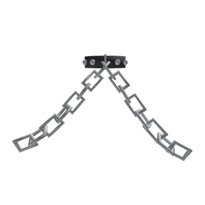 Collar with Chain - Metal Tie