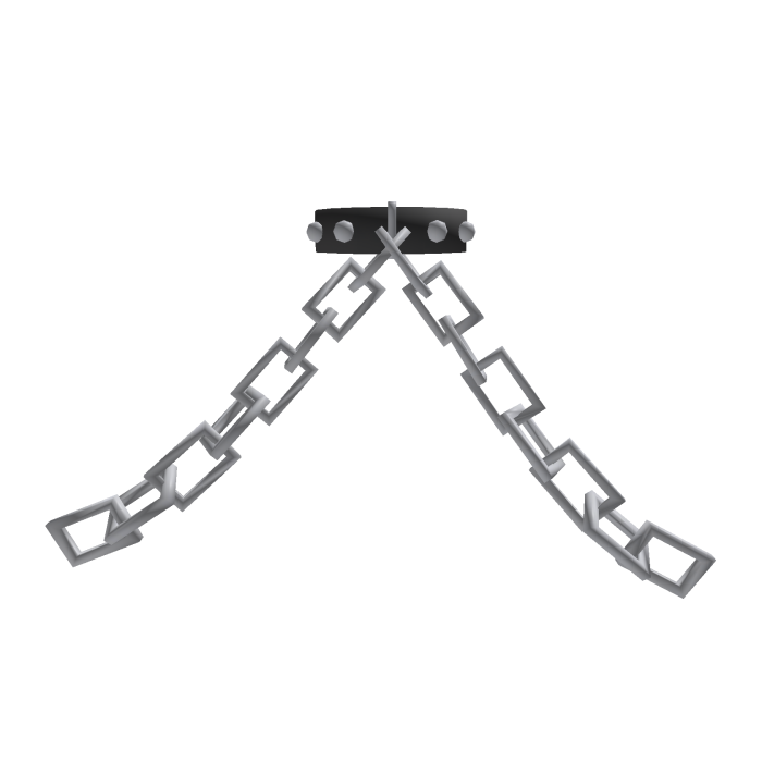 Collar with Chain - Metal Tie