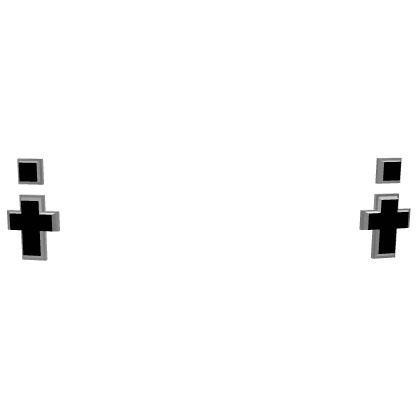 Avataria Nostalgia Goth Cross Earrings ✝️