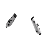 Goth Star White Arm Warmers